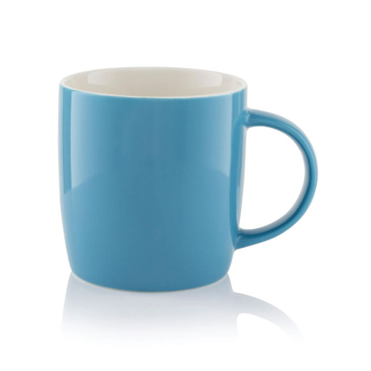 Cyan White Two Tone New Bone China Mugs